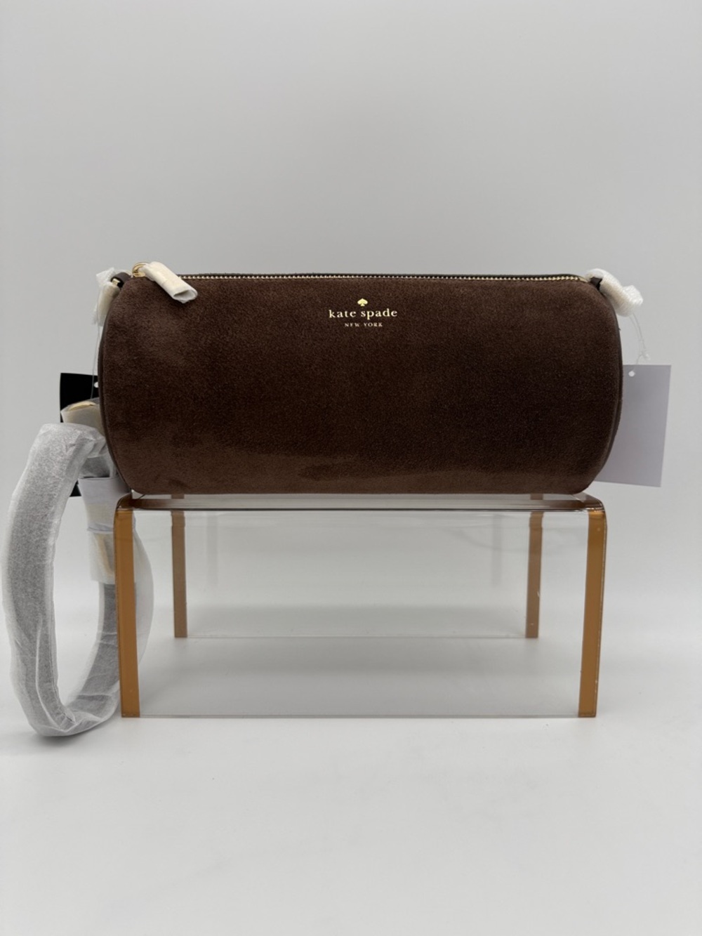 Kate Spade Roulette Suede Medium Shoulder Bag Hot Fudge Brown